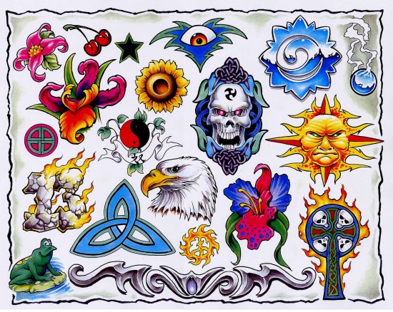 Ancient-Sun-Sign-Vulture-Fruits-Lilly-Flower-Tatoo-Idea-550x438.jpg